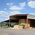 exterior of hay barn covering hay and equipment