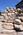 decorative rock on the exterior of a custom home