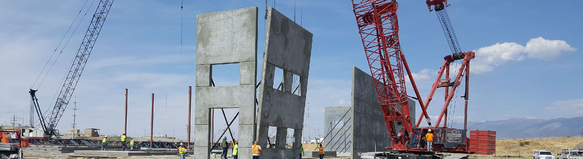 Center Point Construction using concrete tilt up to construct a commercial athletic center in Northern Utah