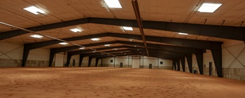 Residential horse arena built by Center Point Construction